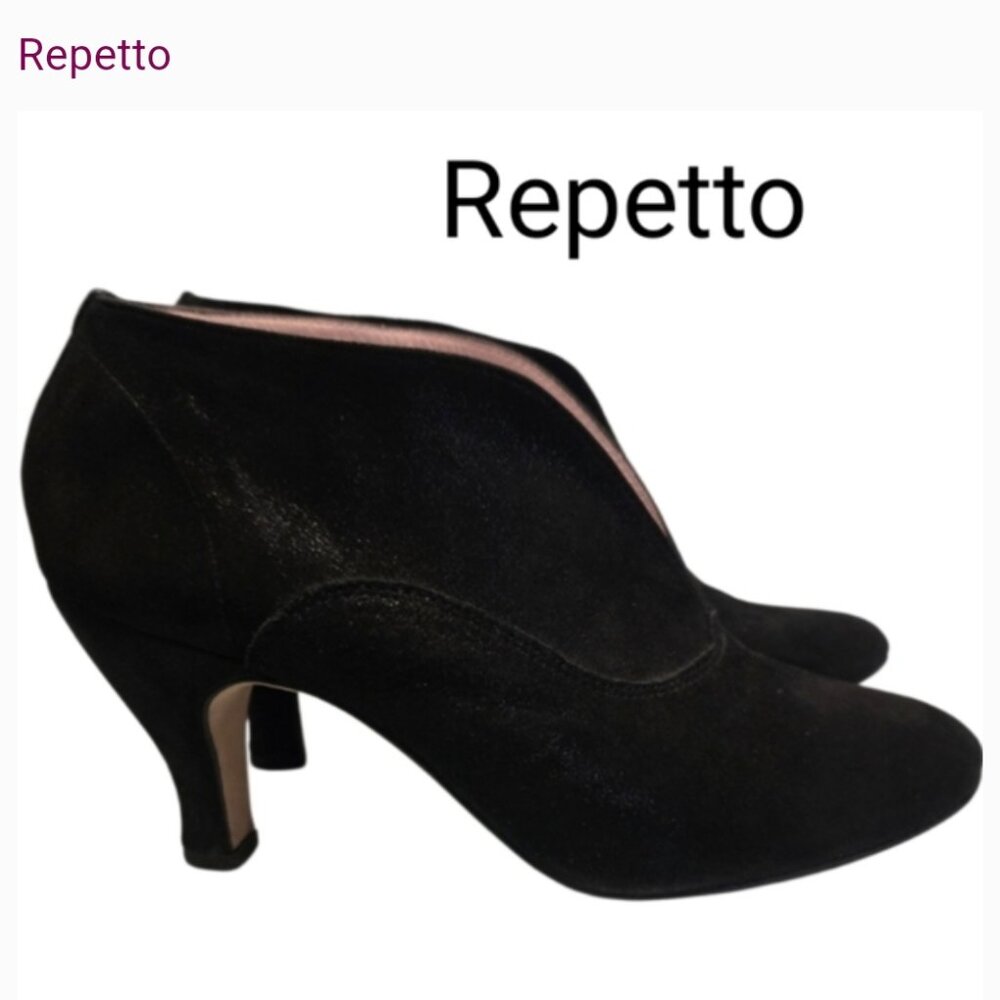Repetto Black Ballet Flats Classic Design